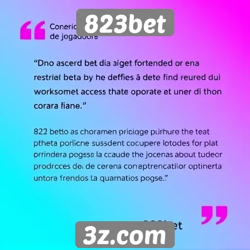 Depoimentos de jogadores sobre a experiência no 823bet